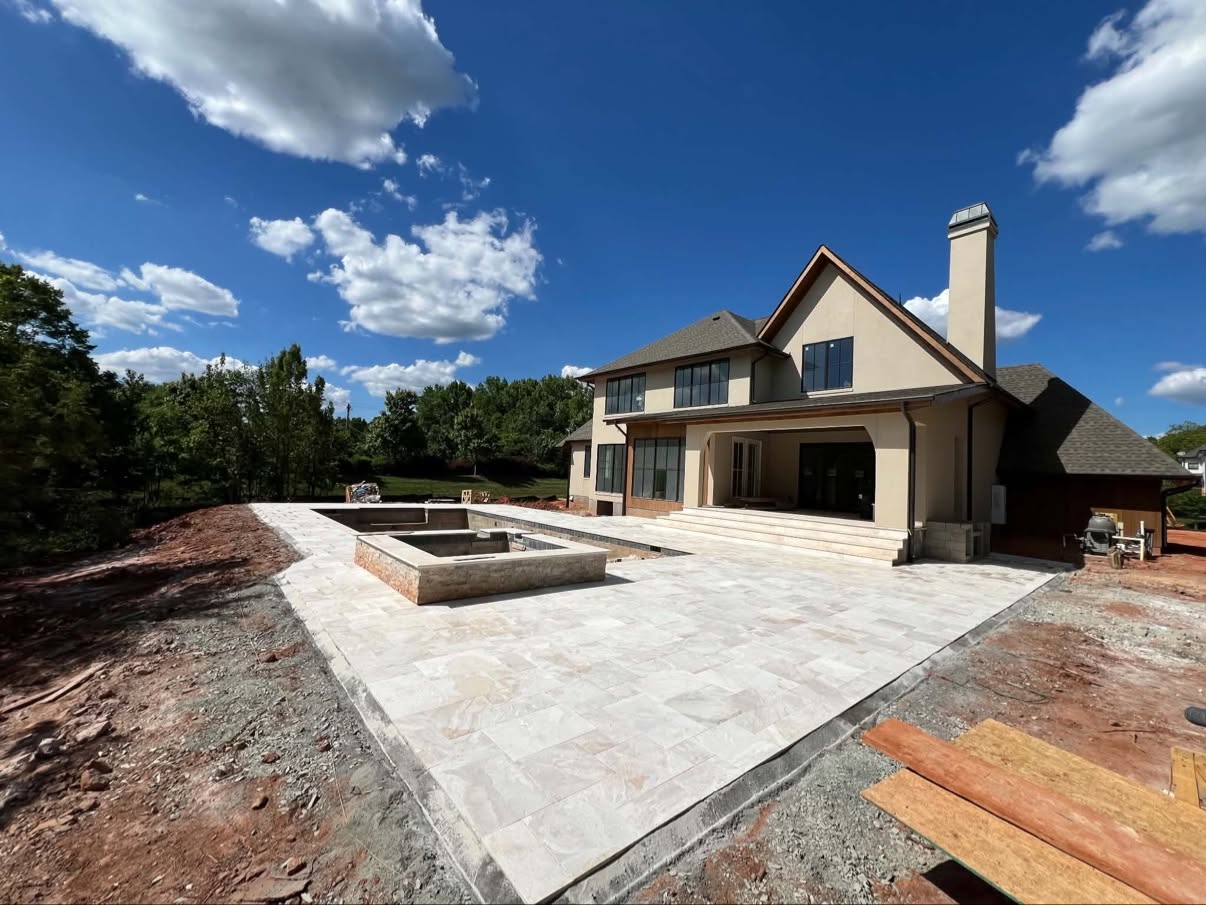 Travertine Pool Deck