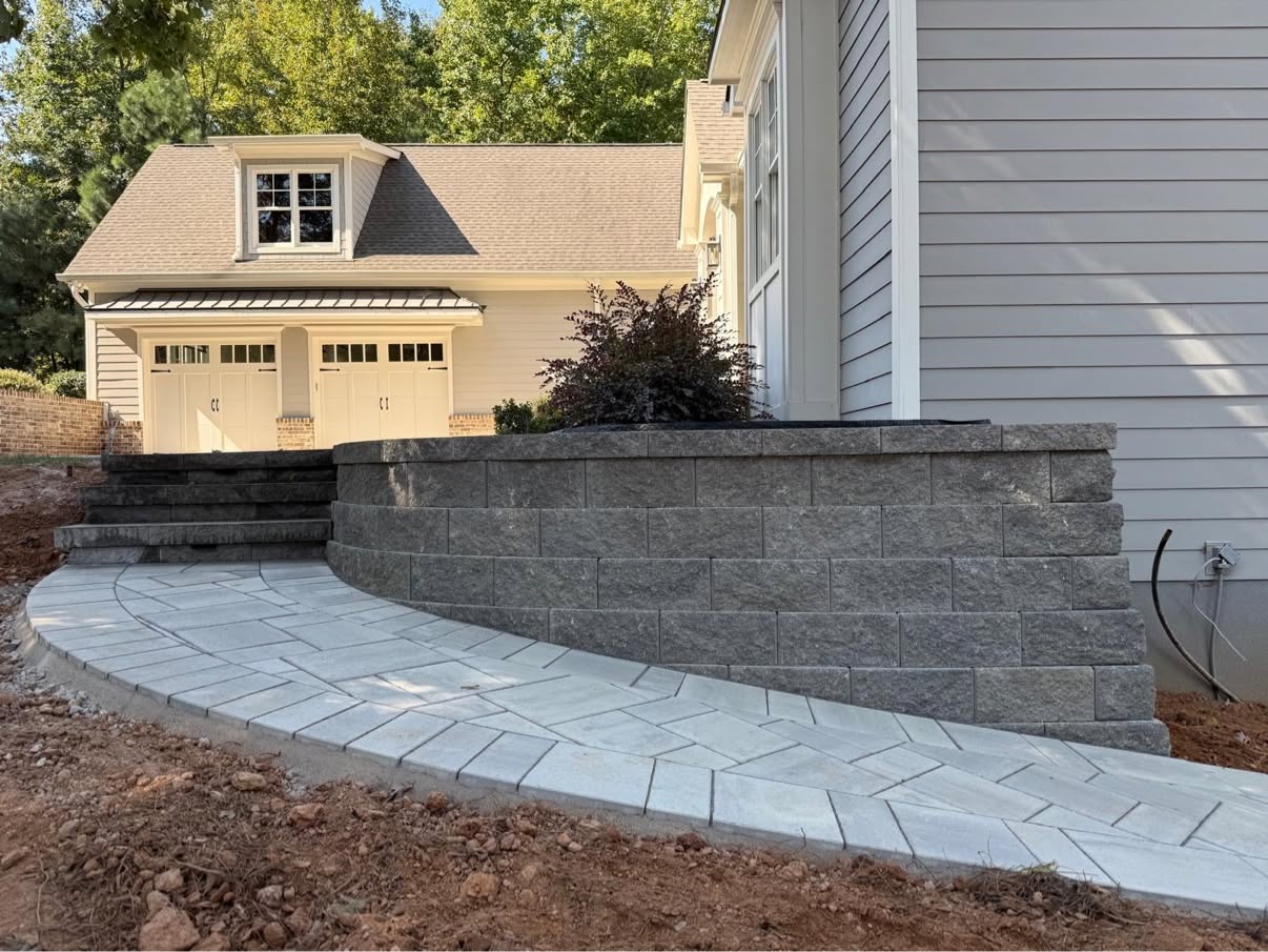 Paver Walkway & Retaining Wall